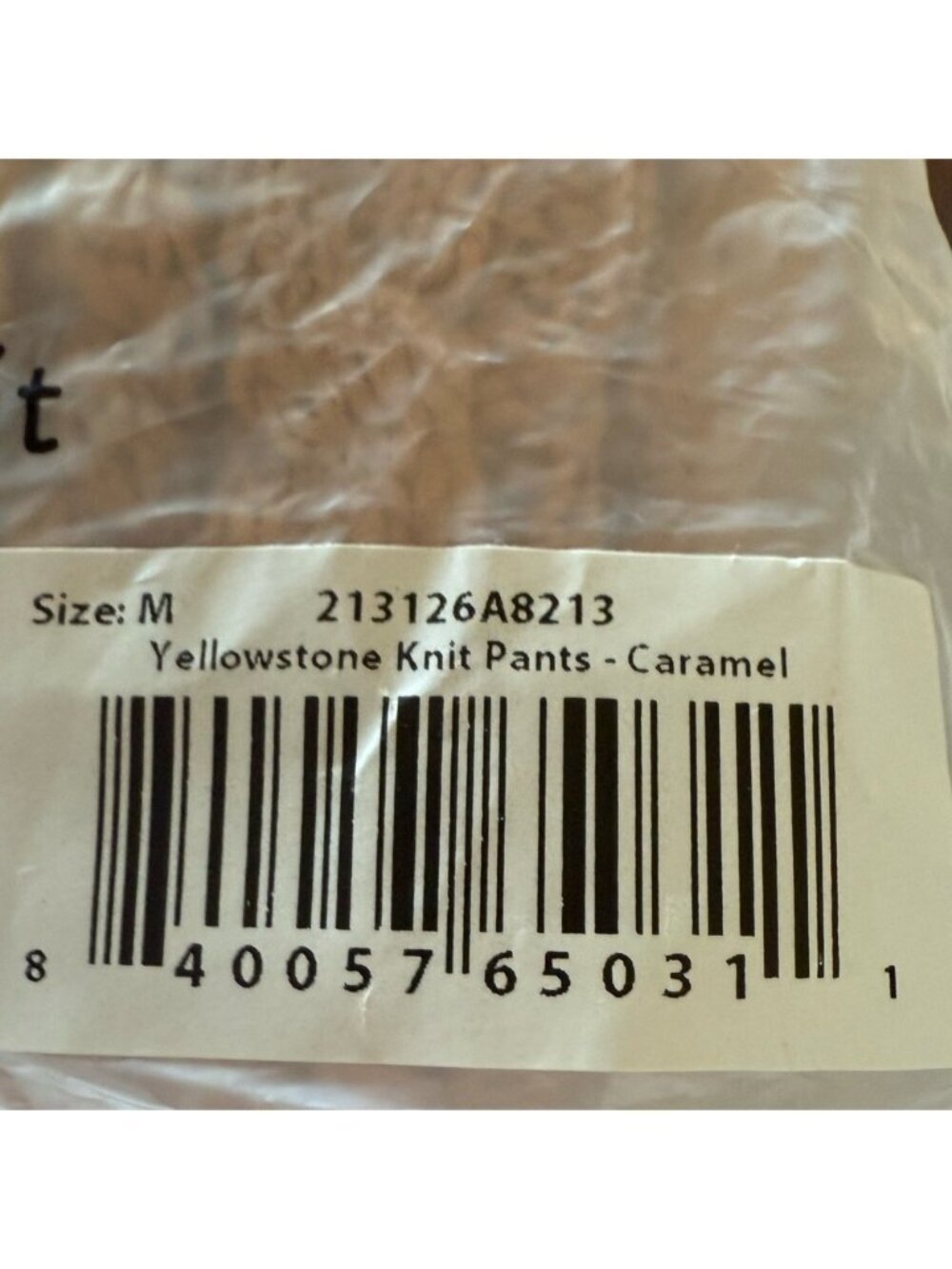 Spell NWT Yellowstone Caramel Knit Pants in Medium - Picture 6 of 7